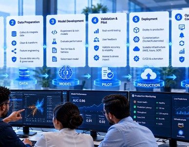 Moving machine learning from ideation and pilots into production operations